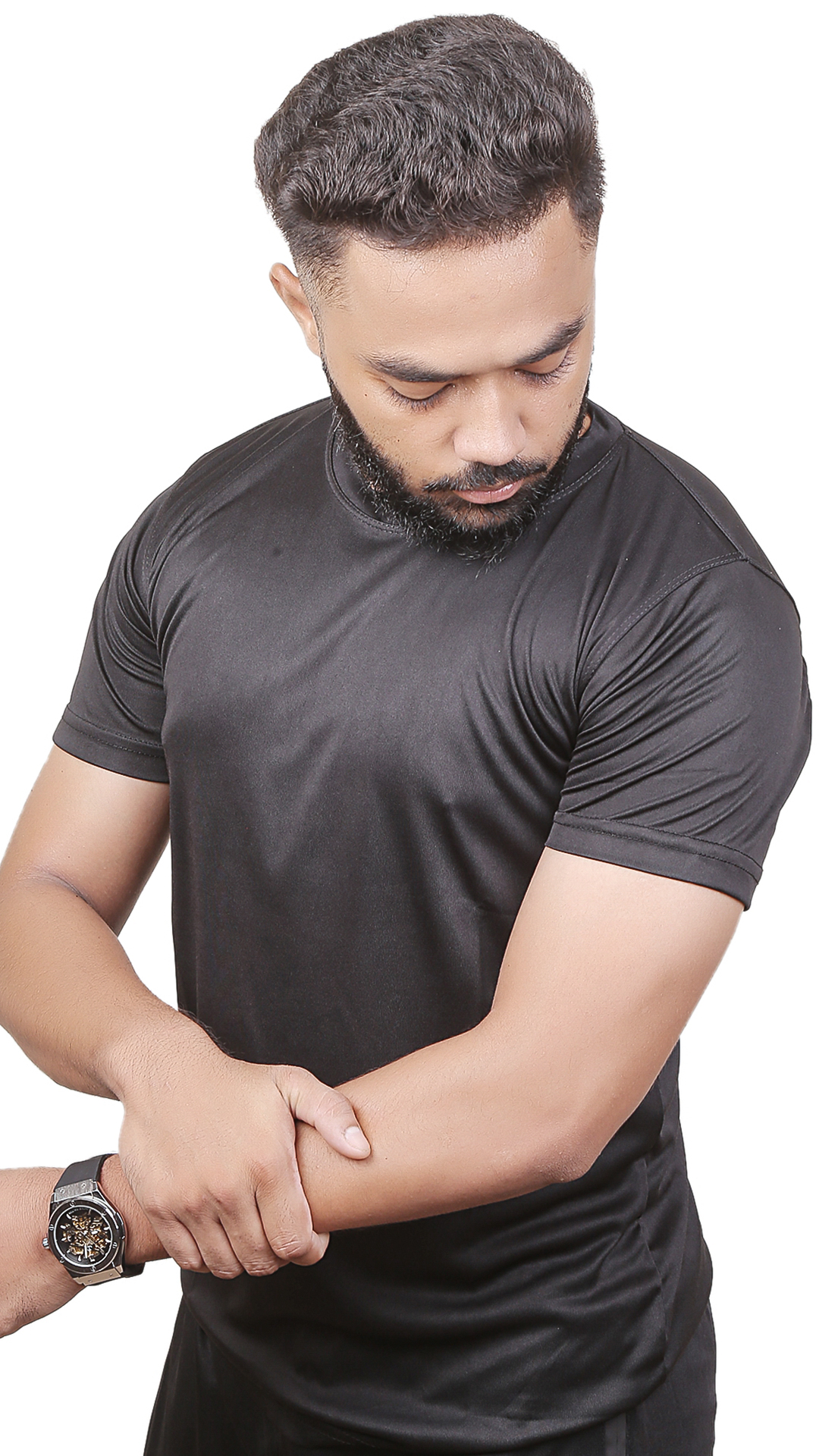 Plain Black Dri-Fit Tracksuit - Summer - Image 4