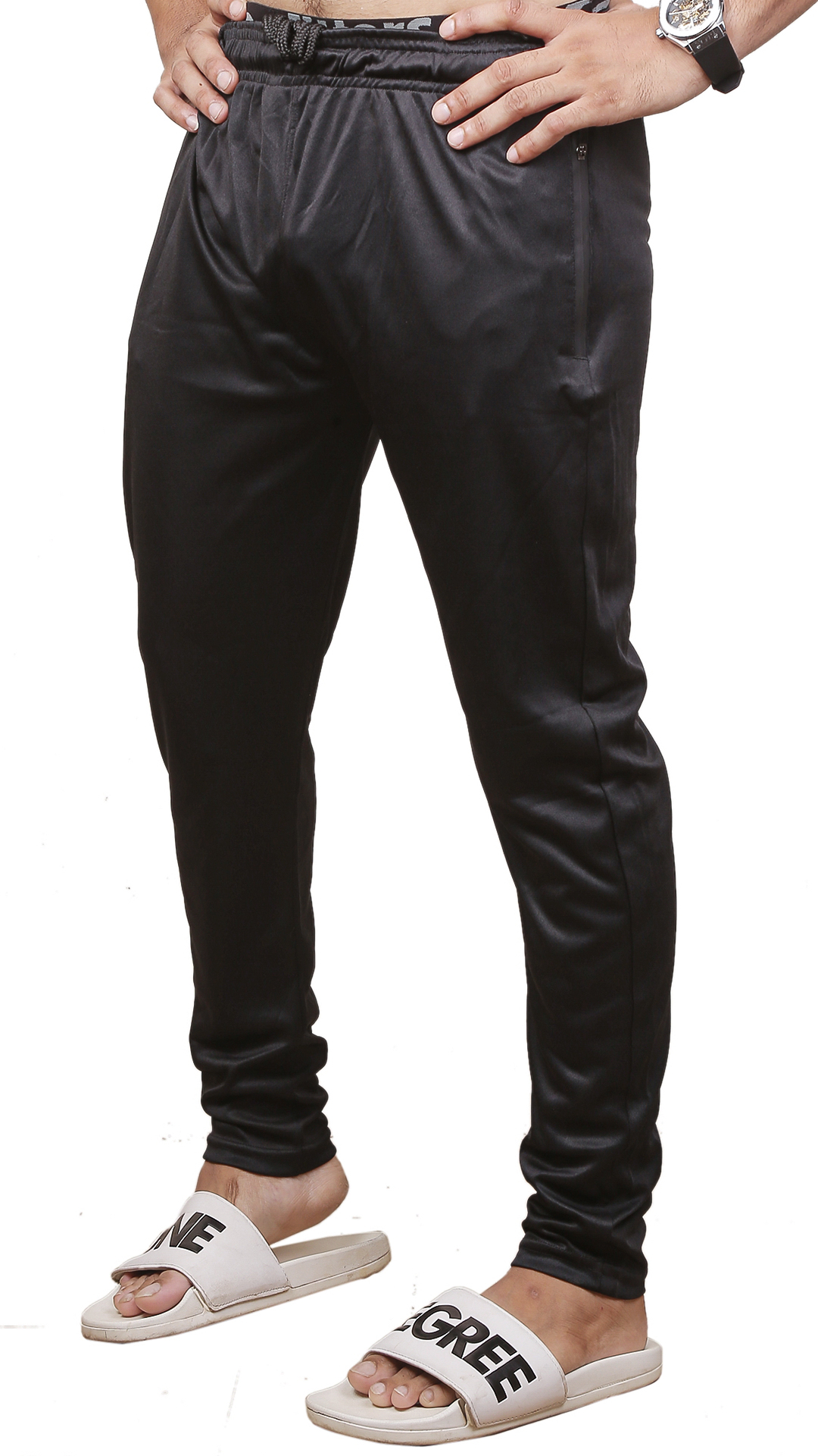 Plain Black Dri-Fit Tracksuit - Summer - Image 5